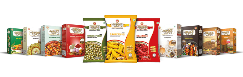 Samaroh's collection of spice powders, masalas and speciality blends