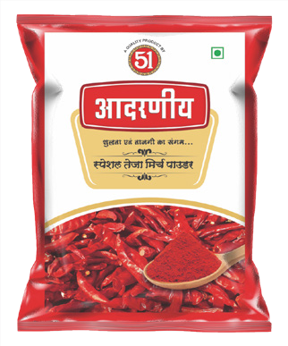 Aadarniya Red Chilli Powder — Aadarniya packaging